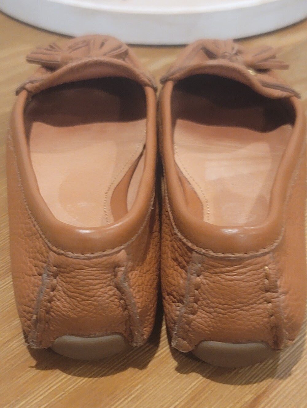Coach Brown Leather Tassel Loafers 9B - Picture 11 of 11